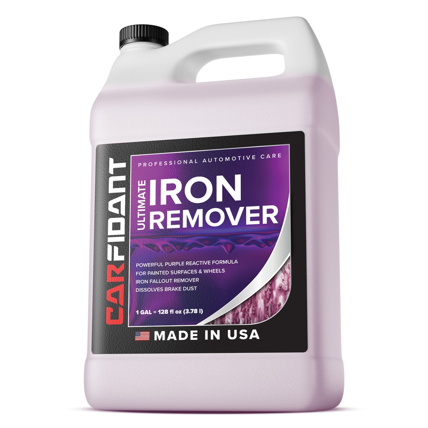 Iron Remover Car Detailing β Iron Decon Spray, Pulls Out Brake Dust, Rust & Fallout - Contaminant Removal for Car Paint & Wheels, pH Neutral Formula