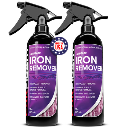 Iron Remover Car Detailing – Iron Decon Spray, Pulls Out Brake Dust, Rust & Fallout - Contaminant Removal for Car Paint & Wheels, pH Neutral Formula