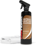 Carfidant Ultimate Leather Cleaner - Full Leather & Vinyl Cleaning Kit with Microfiber Towel - Carfidant
